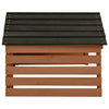 Vidaxl overkapping voor grasmaaier 78x74x54 cm vurenhout zwart bruin