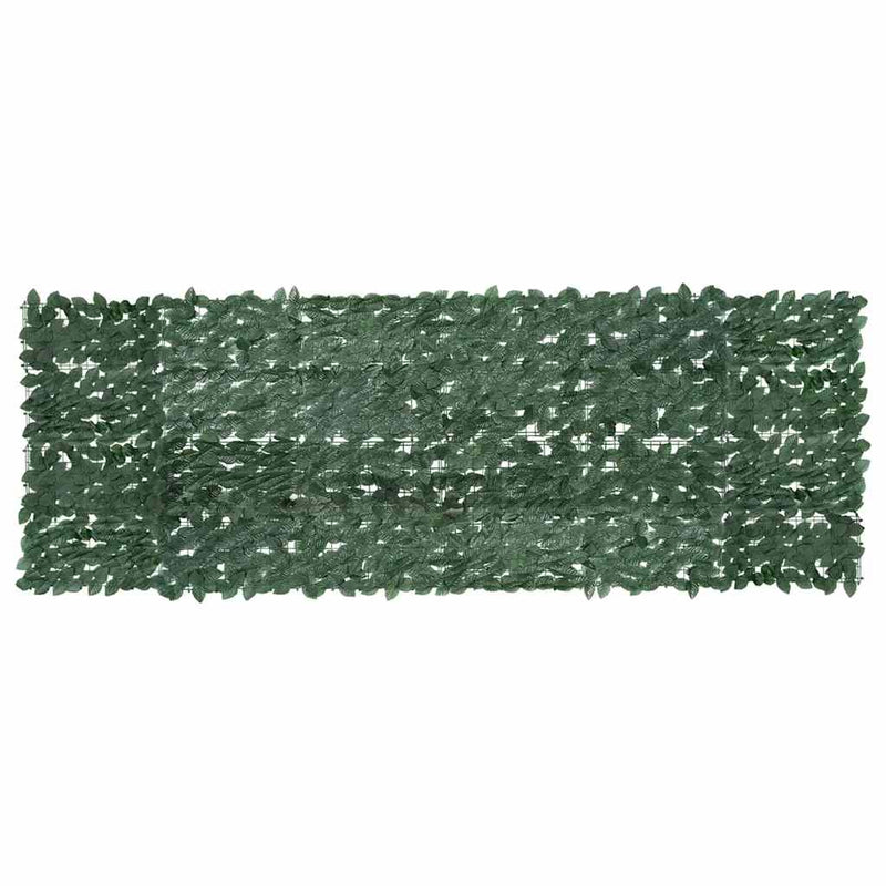 Vidaxl balkonscherm met donkergroene bladeren 300x100 cm