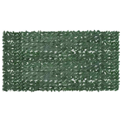 Pantalla de balcón Vidaxl con hojas de color verde oscuro 300x150 cm