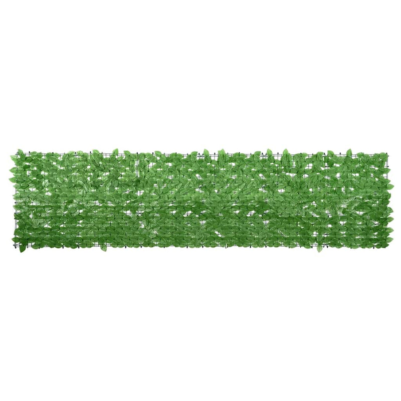Pantalla de balcón Vidaxl con hojas verdes de 300x75 cm