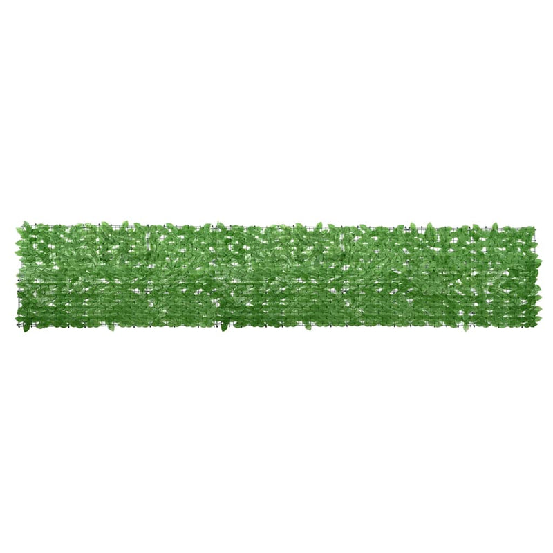 Pantalla de balcón Vidaxl con hojas verdes 400x75 cm