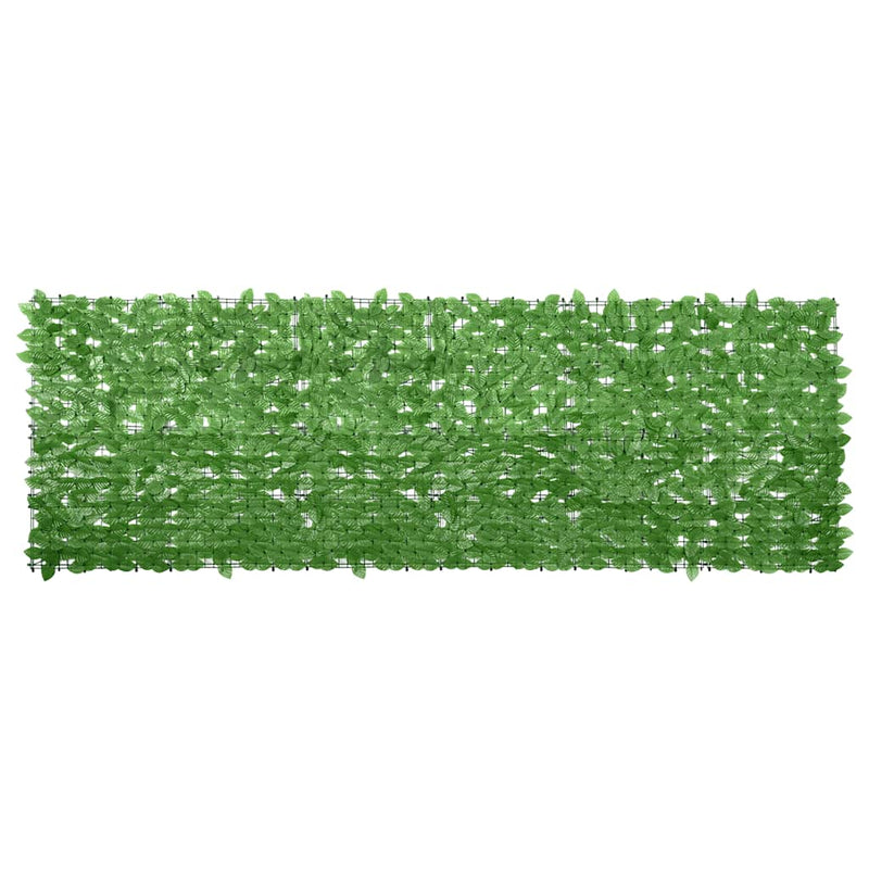 Pantalla de balcón Vidaxl con hojas verdes de 300x100 cm