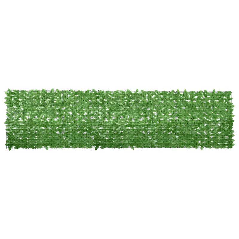 Pantalla de balcón Vidaxl con hojas verdes 400x100 cm