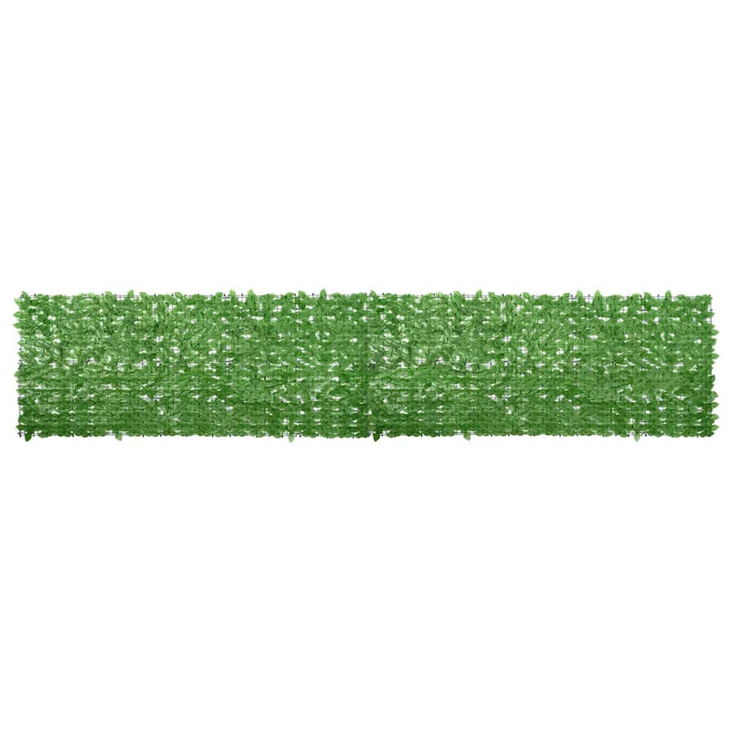 Pantalla de balcón Vidaxl con hojas verdes 500x100 cm