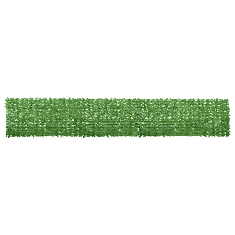 Pantalla de balcón Vidaxl con hojas verdes de 600x100 cm