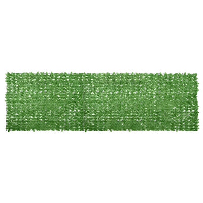 Pantalla de balcón Vidaxl con hojas verdes 600x150 cm