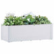 Vidaxl Planter alto con sistema autoempleado 100x43x33 cm blanco