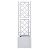 Vidaxl Plannet alto con Slat y Sistema de Self -Worming White