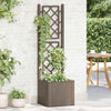 Vidaxl Planter High with Latwerk y System System Mokka
