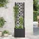 Vidaxl Planter High with Latwerk y System System Anthracite