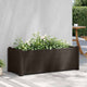 Vidaxl Planning Box elevado 100x43x35 cm pp mokka
