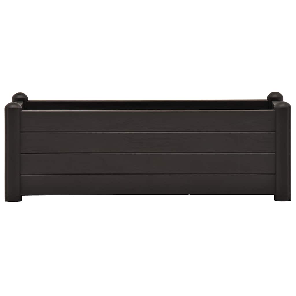 Vidaxl plantenbak verhoogd 100x43x35 cm pp antraciet