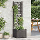 Vidaxl Plannet con slat work 43x43x142 cm pp anthracite -colorato