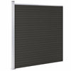 Panel de valla Vidaxl 175x186 cm HKC Negro