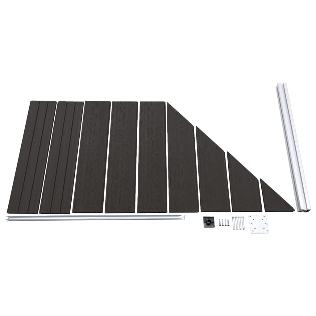 Vidaxl Fence Panel 95X (105-180) CM HKC Negro