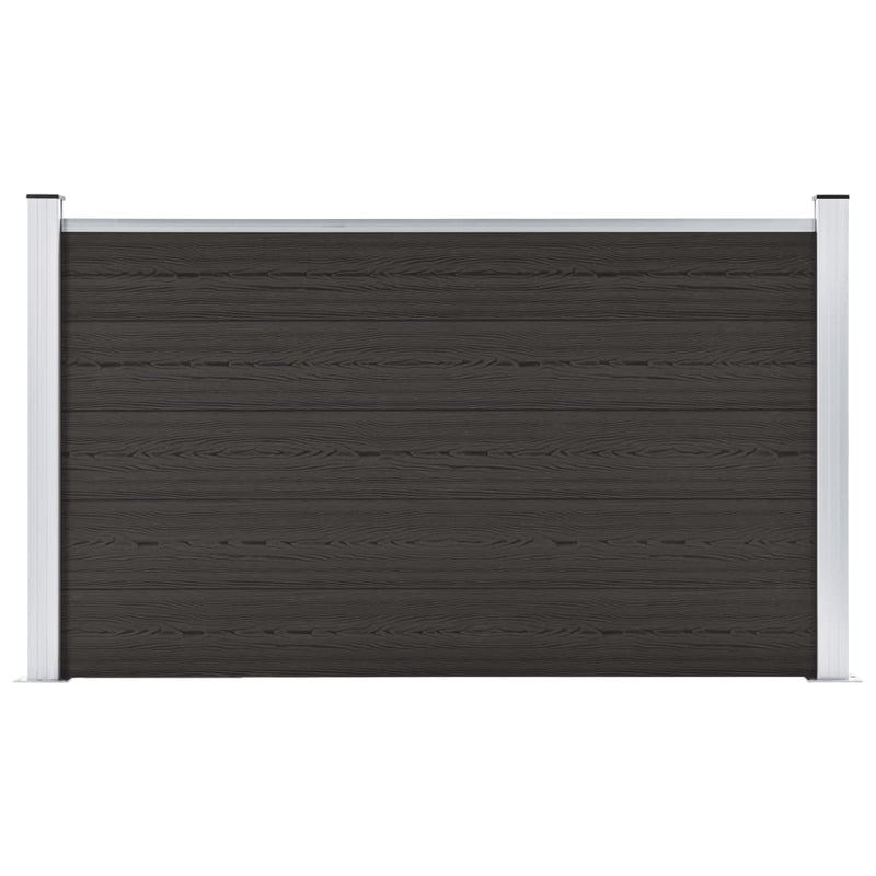 Vidaxl schuttingpaneel 180x105 cm hkc zwart