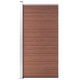 Panel de valla vidaxxl 95x186 cm hkc marrón