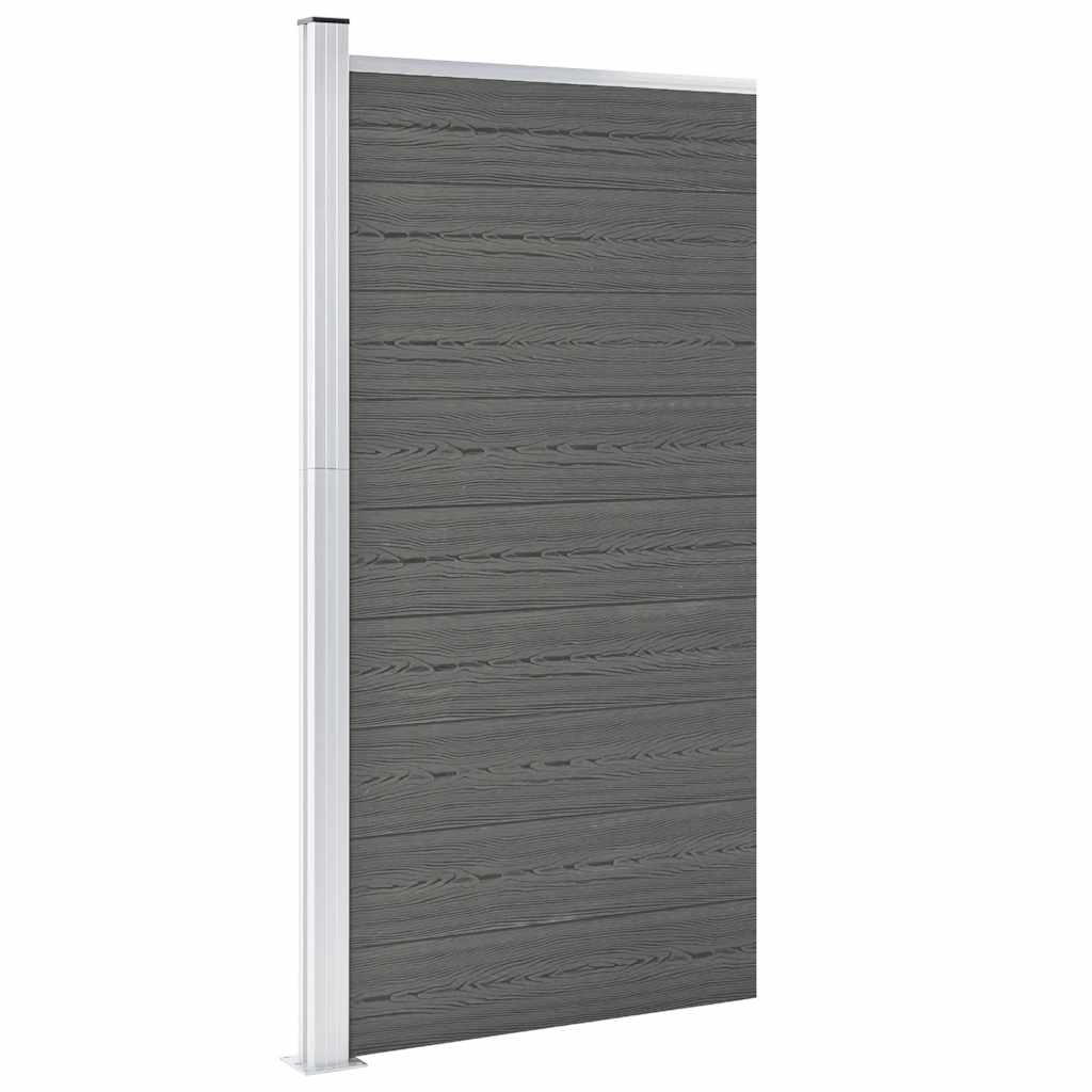 Vidaxl schuttingpaneel 95x186 cm hkc grijs