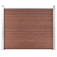 Panel de valla Vidaxl 180x146 cm HKC Brown