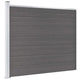 Panel de valla vidaxxl 175x146 cm hkc gris