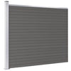 Panel de valla vidaxxl 175x146 cm hkc gris