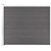 Vidaxl schuttingpaneel 175x146 cm hkc grijs
