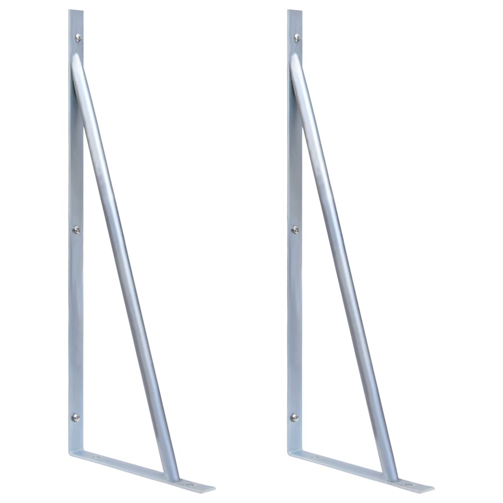 Soporte de soporte Vidaxl Post 2 st Galvanized Steel