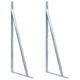 Soporte de soporte Vidaxl Post 2 st Galvanized Steel