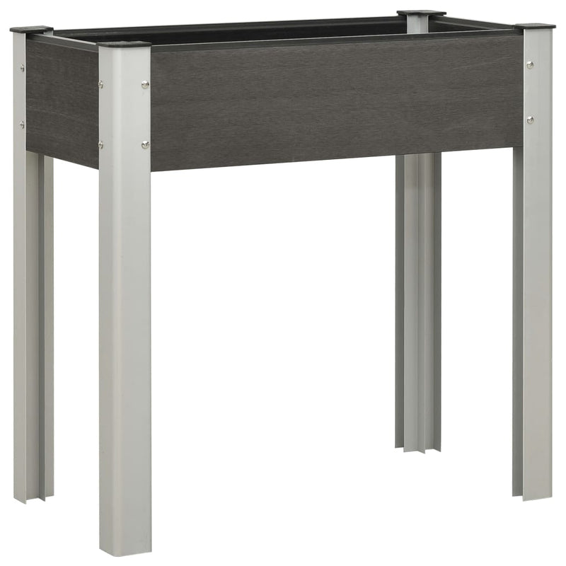 Plantador Vidaxl elevado 75x40x75 cm HKC Gray