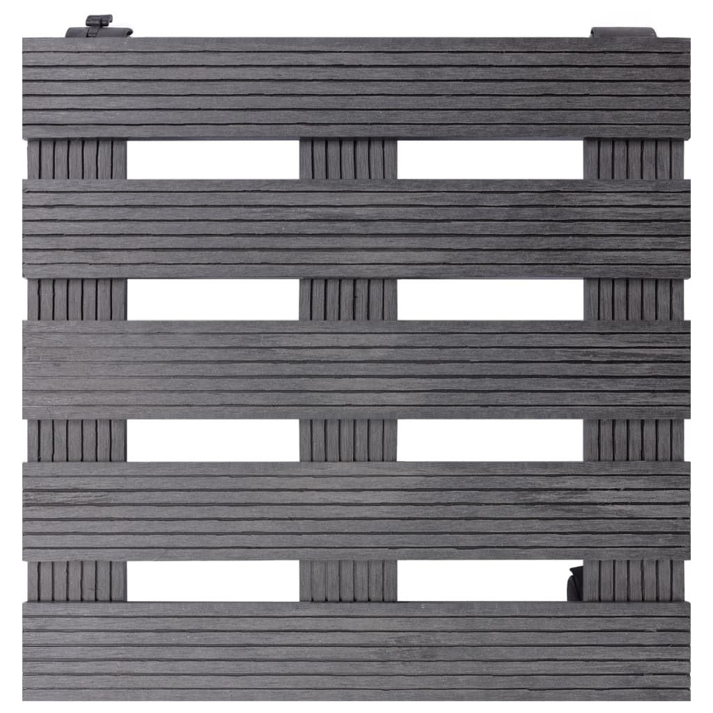 Vidaxl Plant Trolleys 2 PCS 30x30x7.5 cm HKC Gray