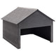 Vidaxl overkapping voor grasmaaier 80x80x70 cm hkc