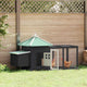 Vidaxl Chicken Coop with Nest Box 190x72x102 Pine Solid Gray