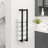 Rack per asciugamano Vidaxl 12.5x12.5x60 cm di ferro nero