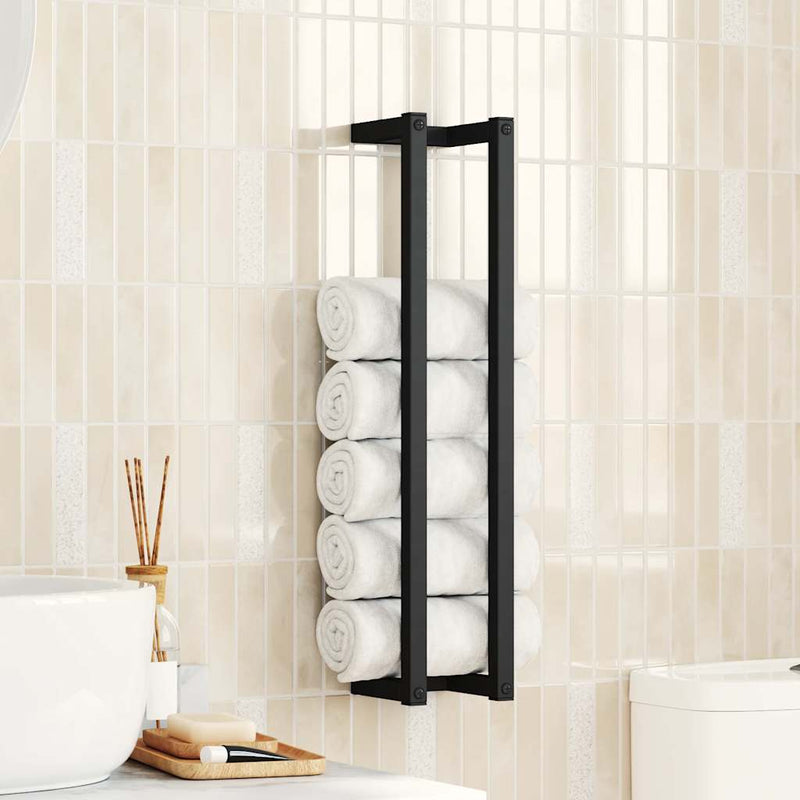 Vidaxl Rack 12.5x12.5x60 cm de hierro negro