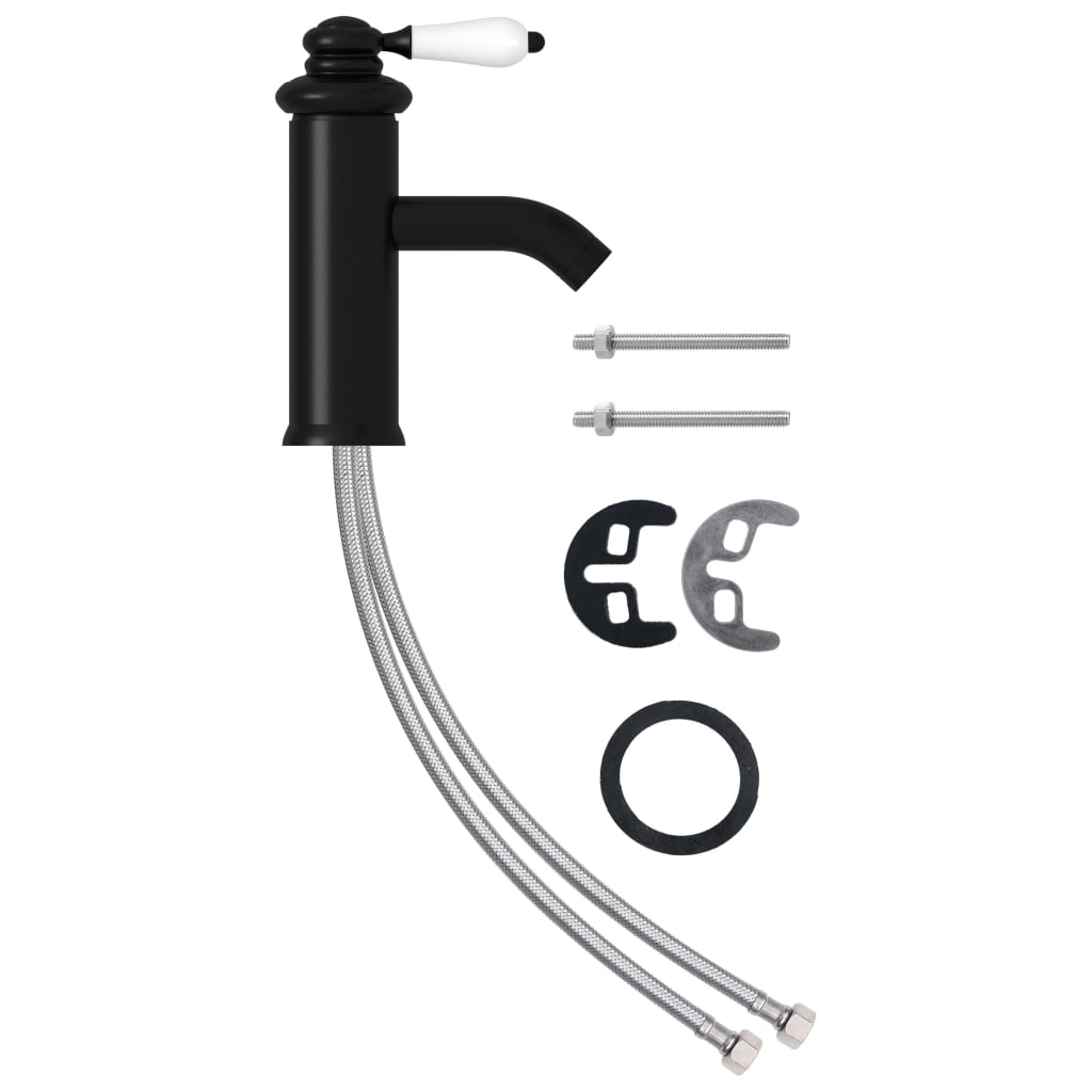 Vidaxl Washbasin Faucet 130x180 mm negro