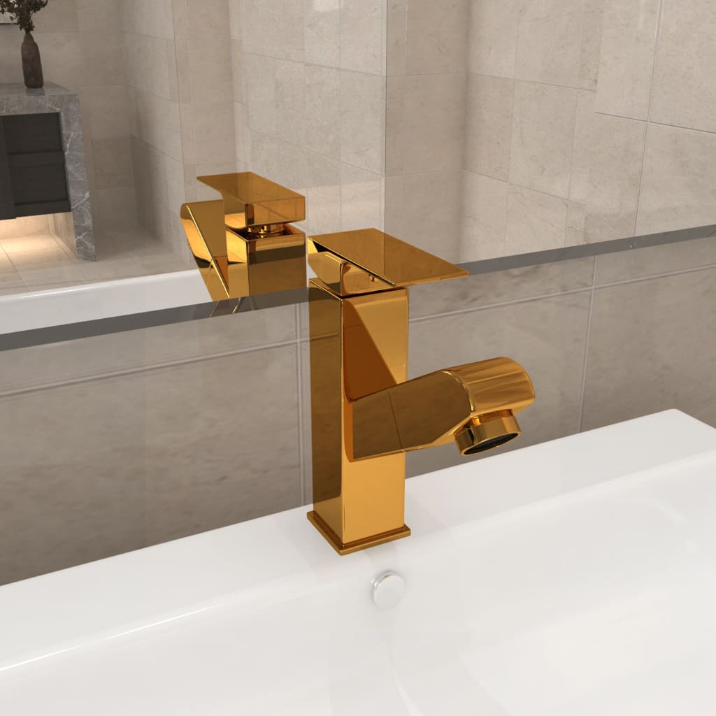 Vidaxl Washbasin Faucet con función Eagle 157x172 mm de oro