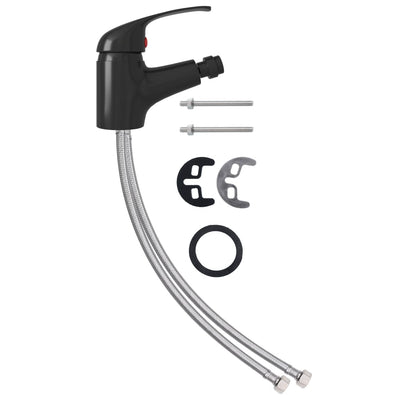 Vidaxl Bidet Valve 13x12 cm nero
