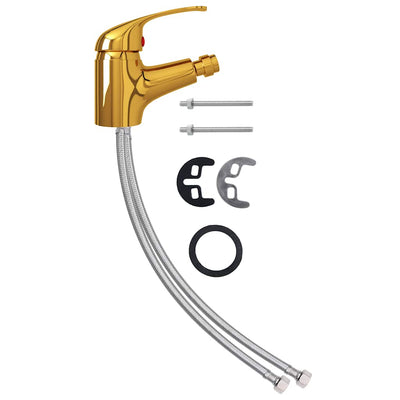 Vidaxl Bidet Valve 13x12 cm colorato in oro