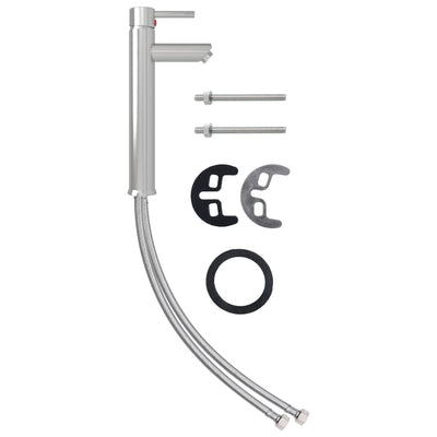 Miscelatore da bagno Vidaxx 12x30 cm color argento