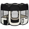 Vidaxl Dog Ren plegable con bolsa portadora 90x90x58 cm negro