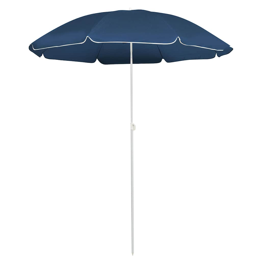 Ombrellone Vidaxl con palo in acciaio 180 cm blu