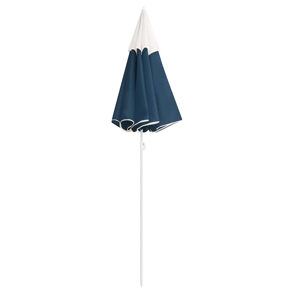 Ombrellone Vidaxl con palo in acciaio 180 cm blu