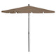 Vidaxl Parasol con polo 210x140 cm taupe