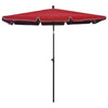 Vidaxl parasol met paal 210x140 cm bordeauxrood