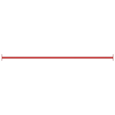 Vidaxl Rekstat 125 cm de acero rojo