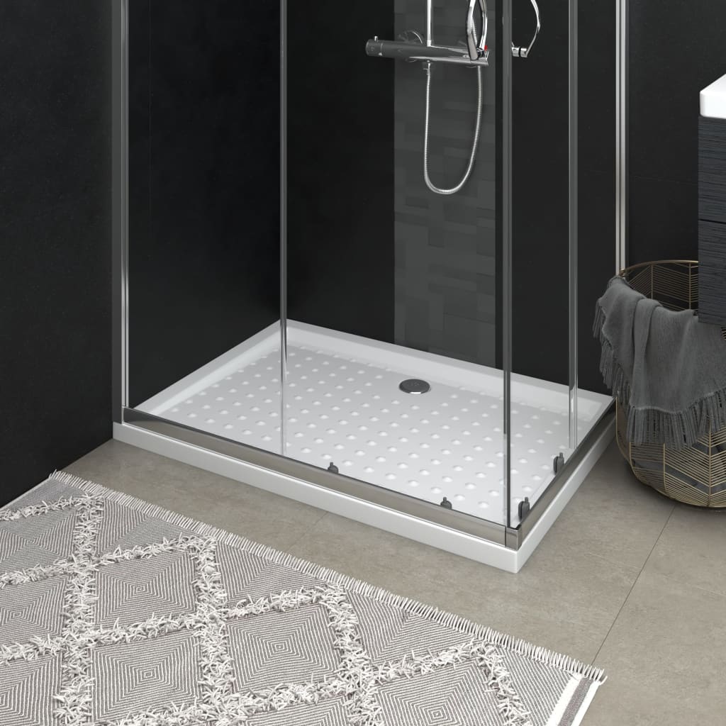 Vidaxl douchebak met noppen 70x100x4 cm abs wit