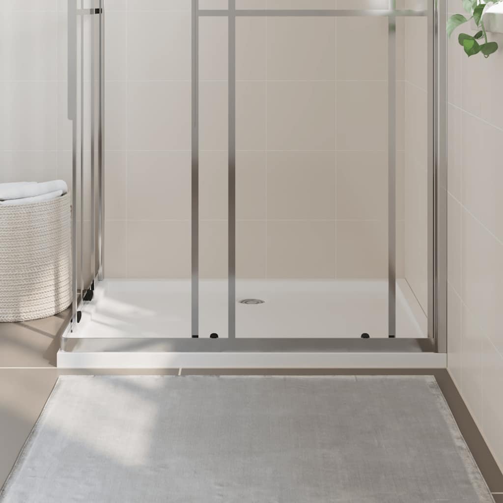 Bandeja de ducha Vidaxl rectangular 80x110 cm blanco