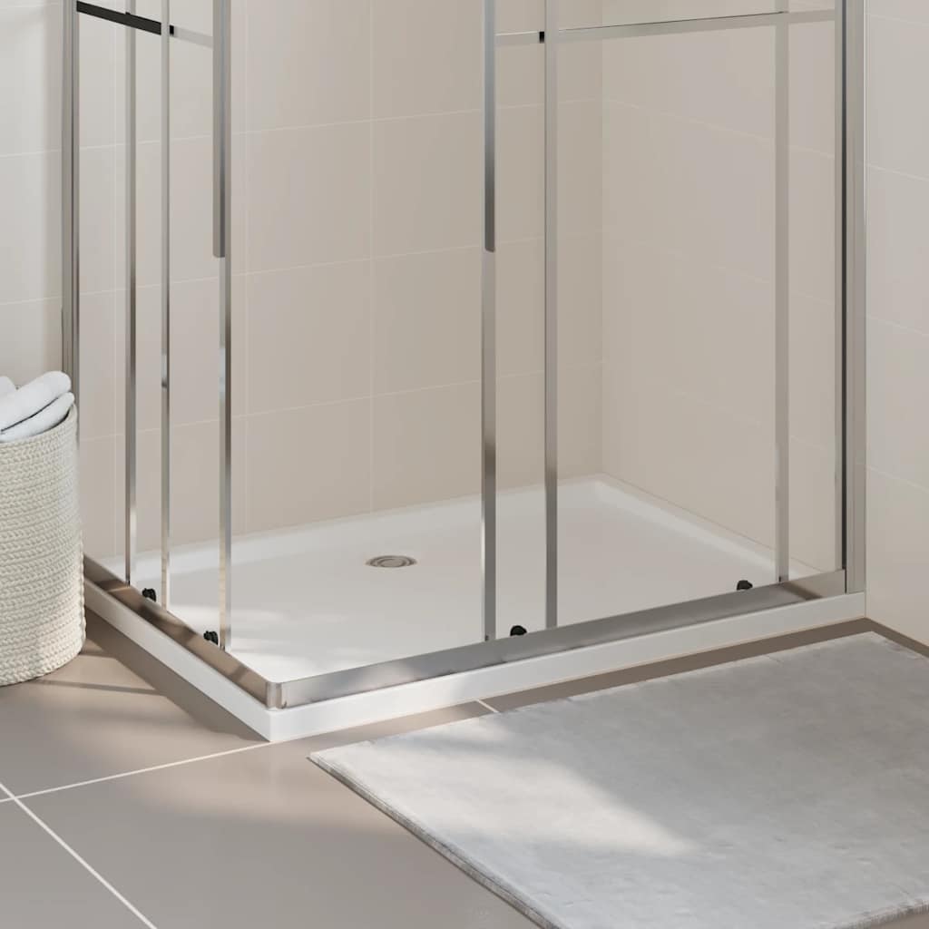 Bandeja de ducha Vidaxl rectangular 80x110 cm blanco