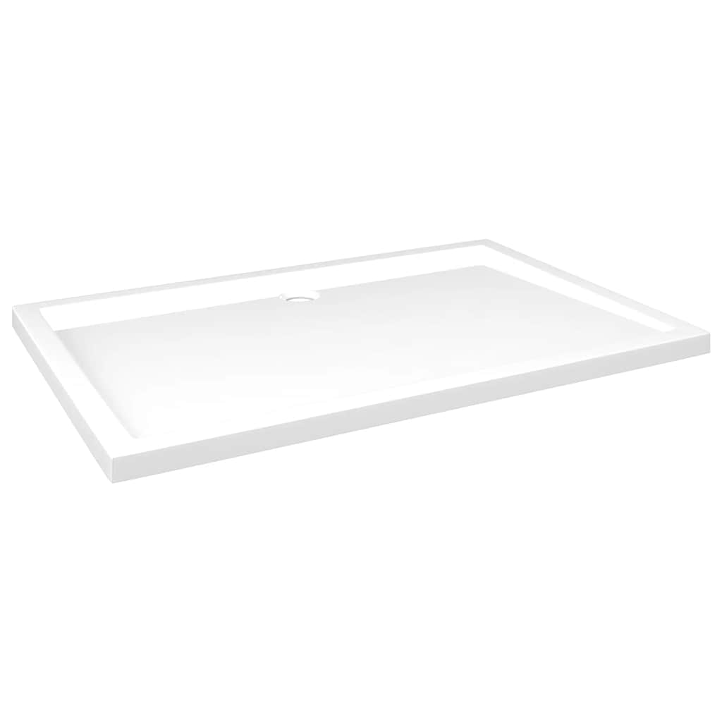 Bandeja de ducha Vidaxl rectangular 80x120 cm blanco