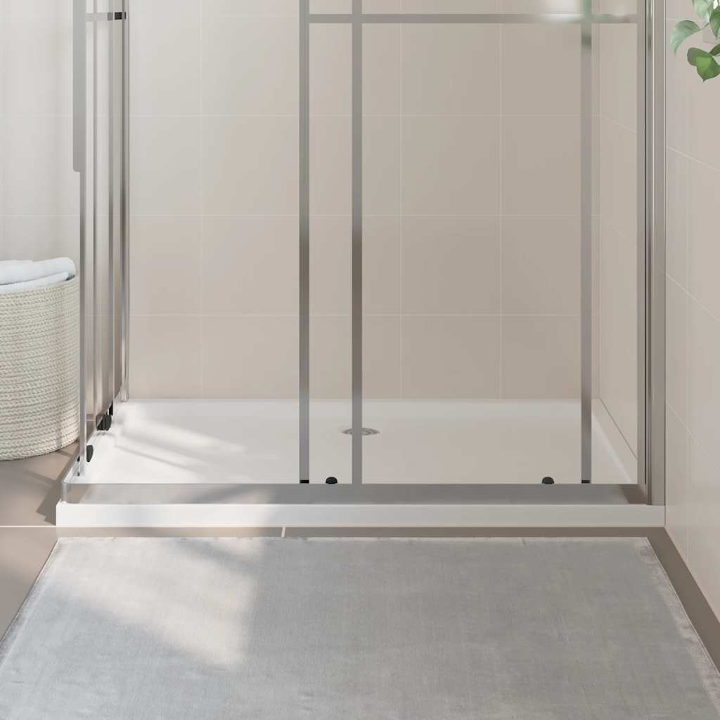 Bandeja de ducha Vidaxl rectangular 80x120 cm blanco